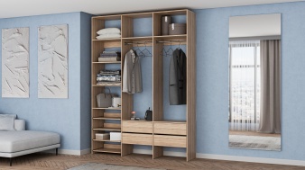 Стеллаж для одежды Мирта 98 BMS в рассрочку