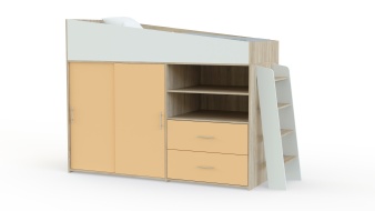 Кровать-чердак Дождик BMS для девочек