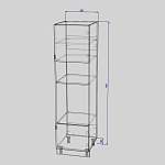 Схема сборки Шкаф-пенал с 2-мя дверцами Альберт 2 BMS