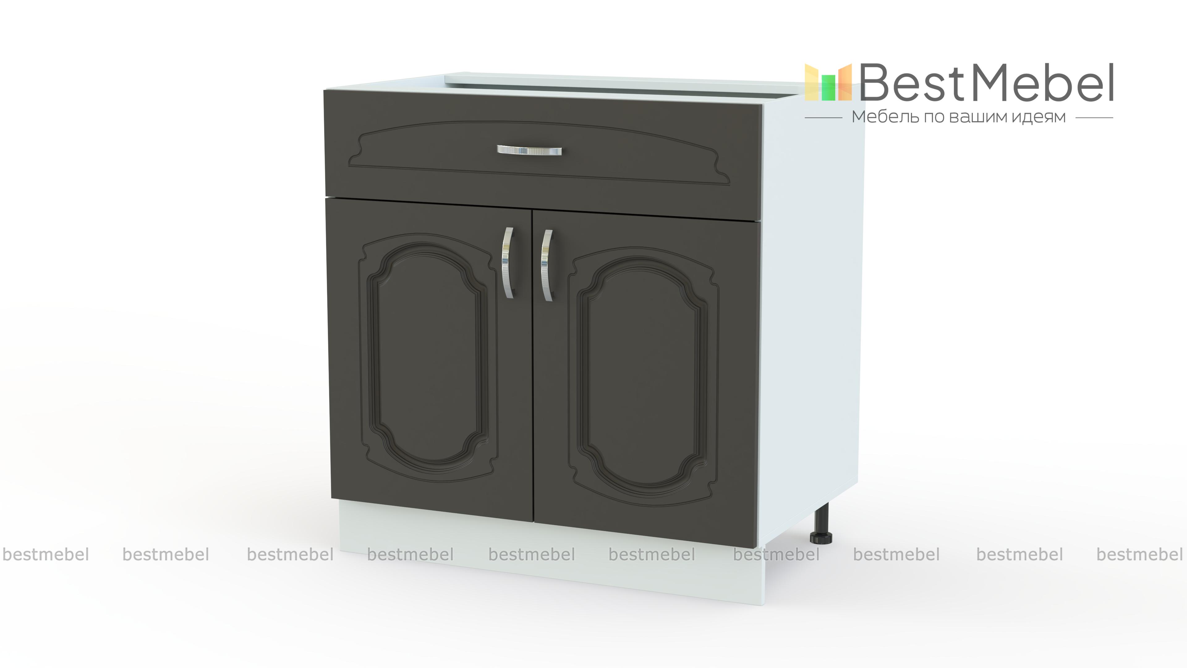 Шкаф нижний с 2-мя дверцами и ящиком Настя BMS - Фото