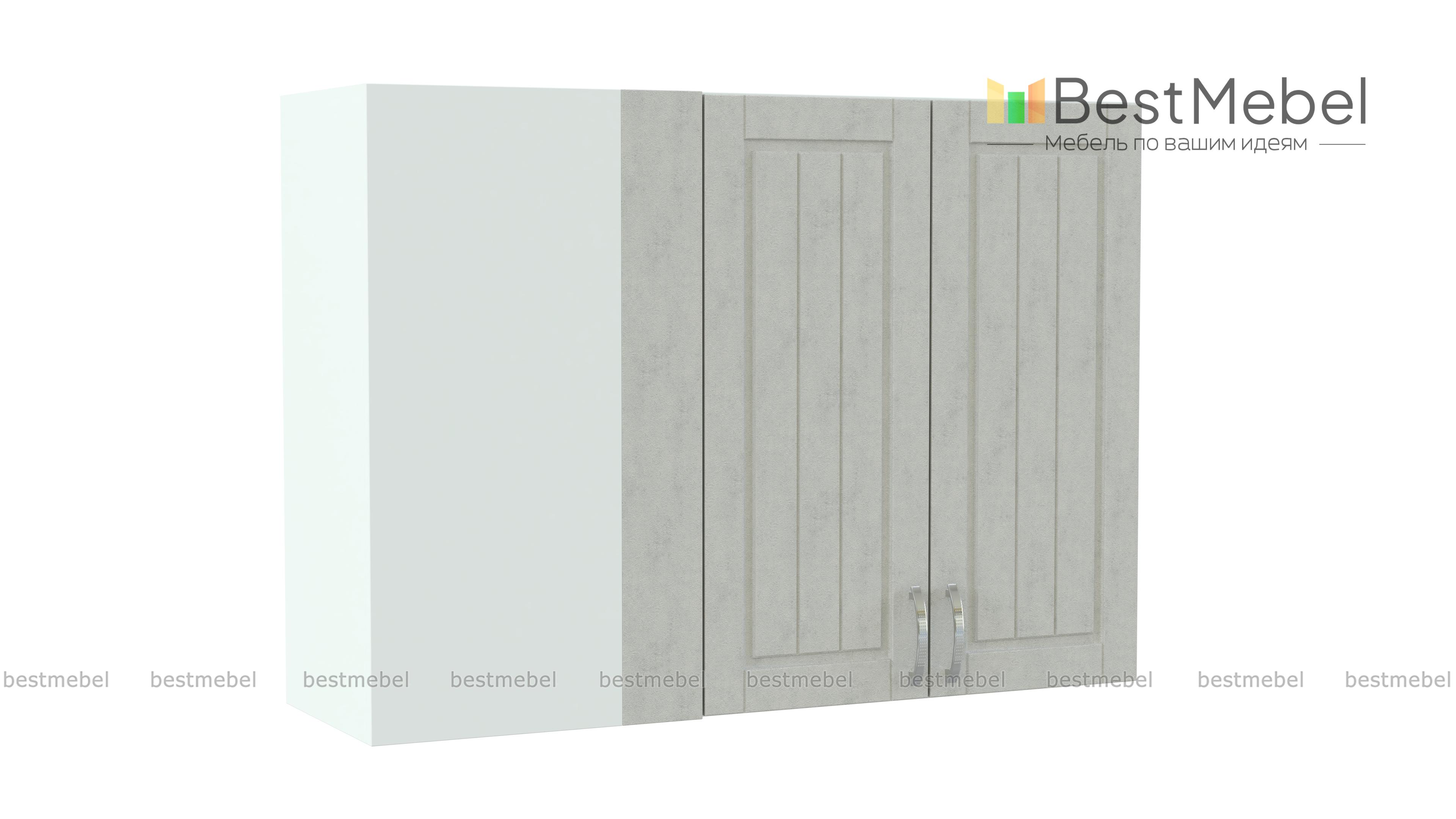 Шкаф верхний Лондон угловой приставной BMS - Фото