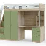 Кровать-чердак с рабочей зоной Клаус 13 BMS - Фото 5