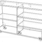 Чертеж Стеллаж передвижной Мадрид 4 BMS