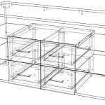 Чертеж Тумба ТВ Горизонт 1 BMS