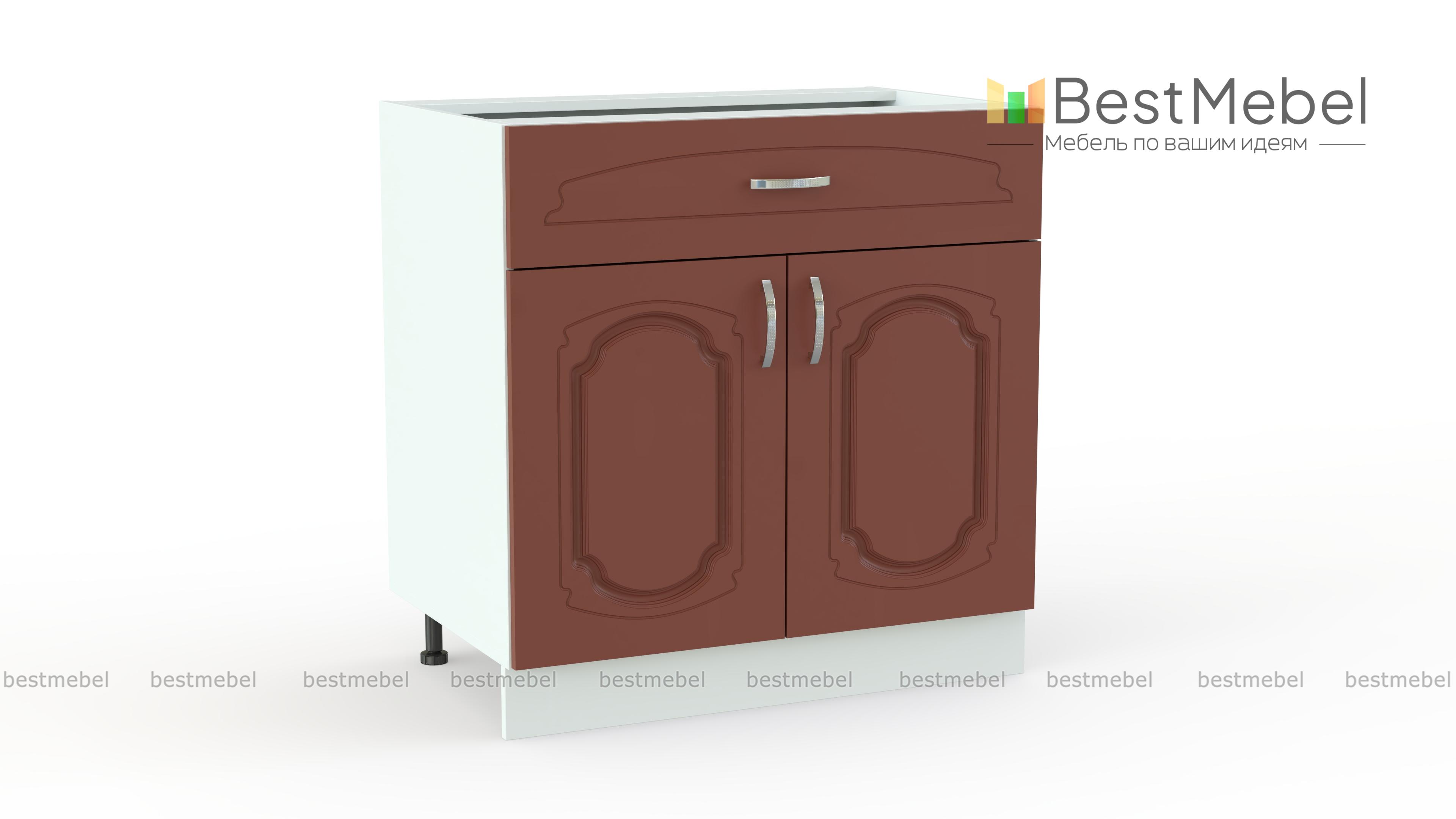 Шкаф нижний с 2-мя дверцами и ящиком Настя BMS - Фото