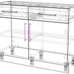 Шкаф нижний с ящиком Лайт BMS