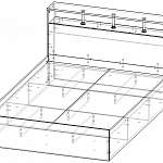 Чертеж Кровать Саломея BMS