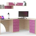 Угловой письменный стол для двоих Фреско 47 BMS - Фото 4