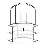 Схема сборки Туалетный столик с зеркалом Арина BMS