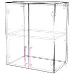 Шкаф верхний 2 двери Лайт BMS