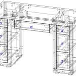 Схема сборки Туалетный столик Клод BMS
