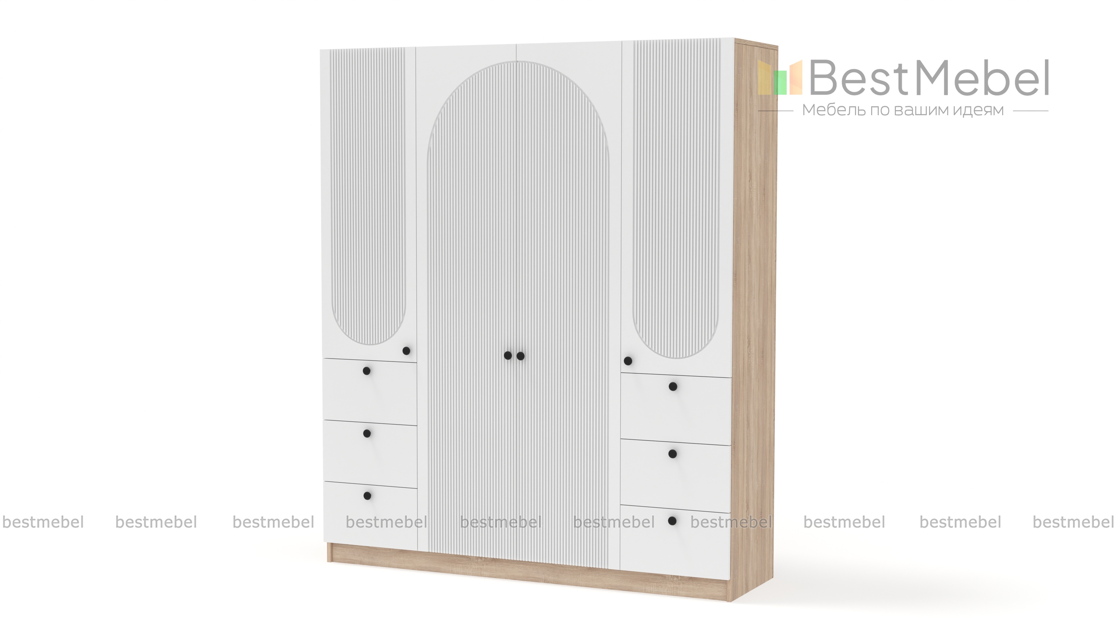 Шкаф распашной Вивьен 13 BMS