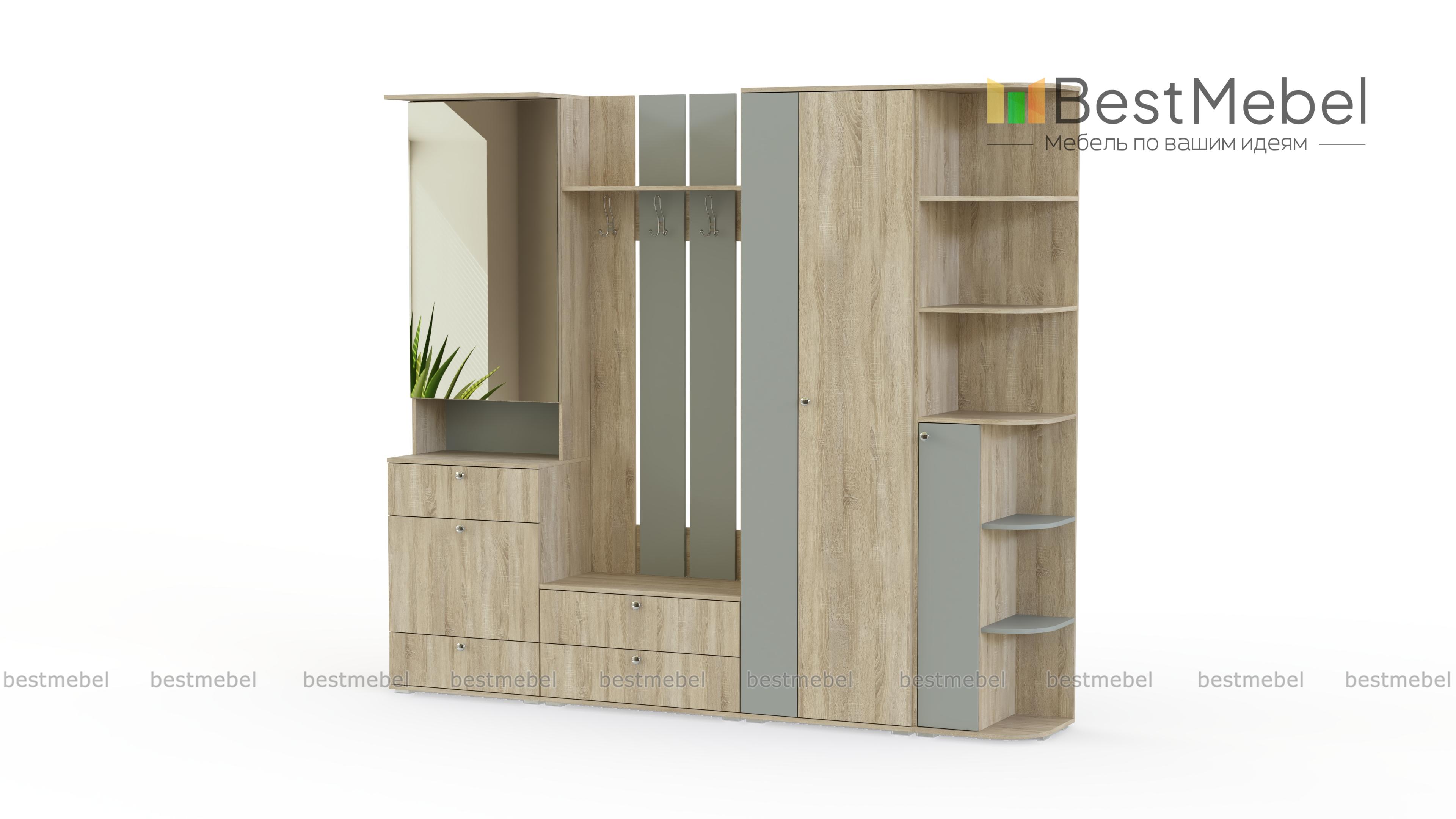 Модульная прихожая Богемия BMS - Фото