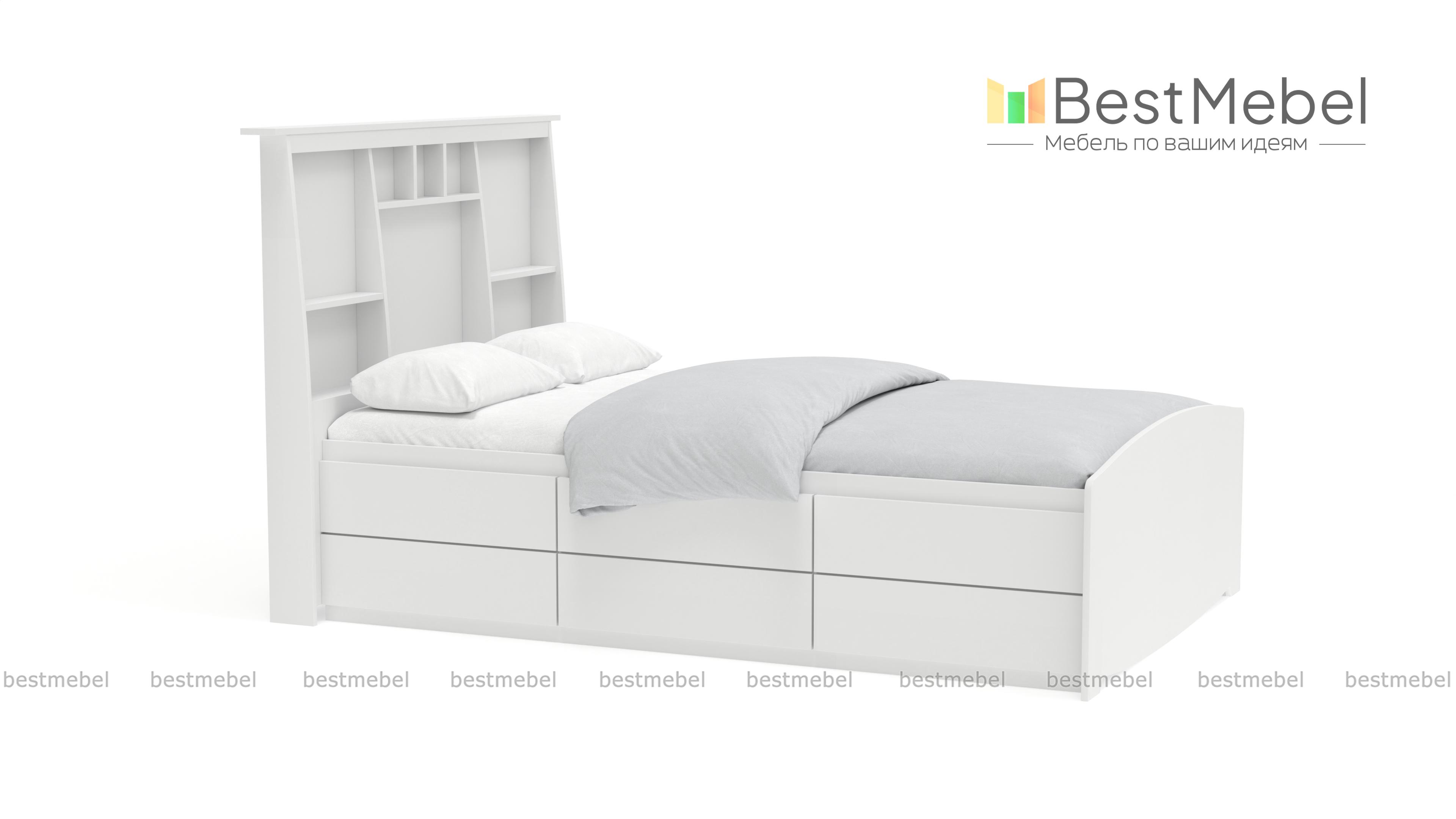 Кровать с ящиком Фанни 9 BMS - Фото