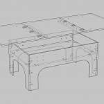 Схема сборки Стол журнальный Орто 1.1 BMS