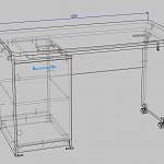 Чертеж Компьютерный стол Стайн 14 BMS