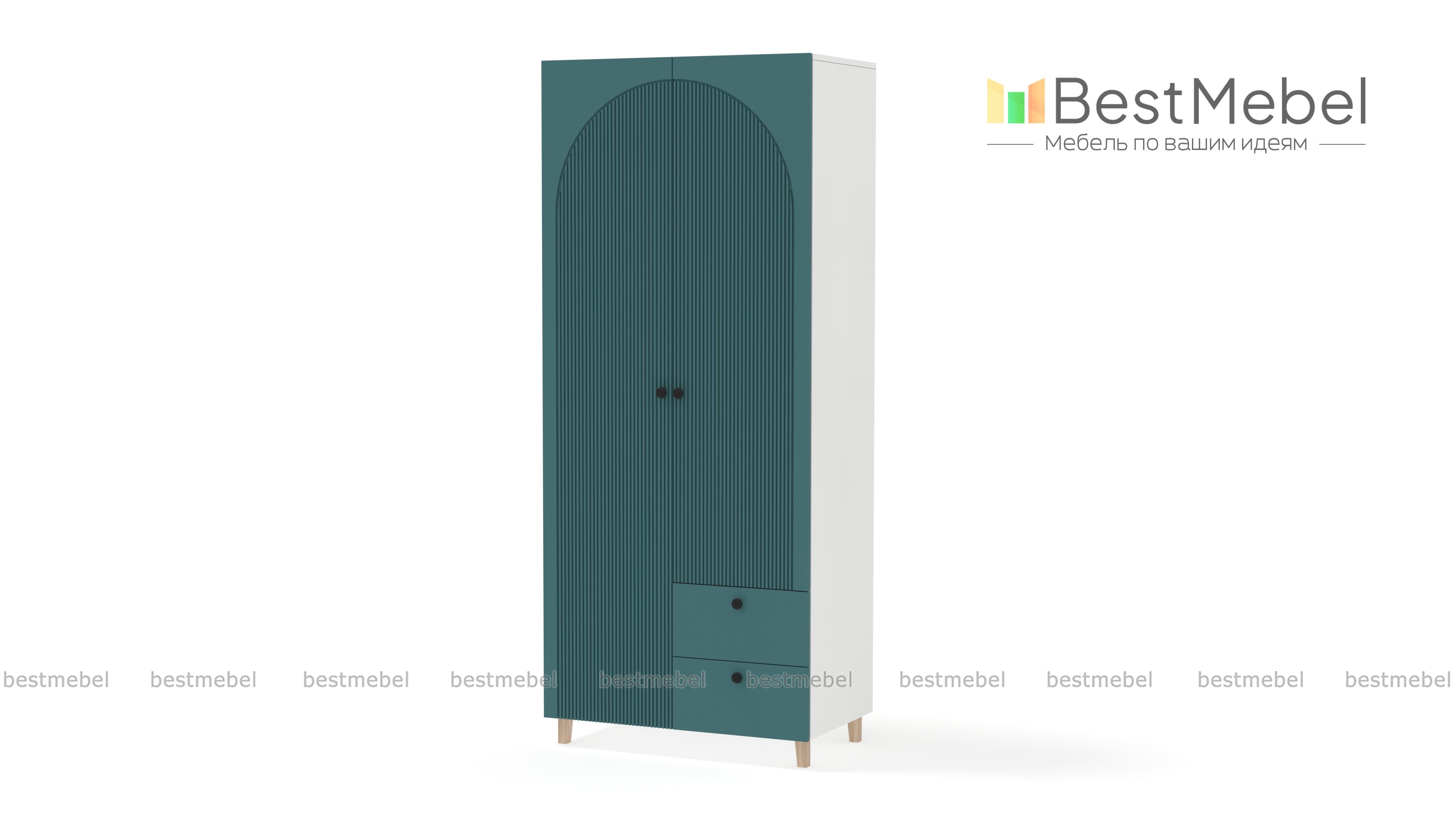 Шкаф распашной Вивьен 3 BMS - Фото