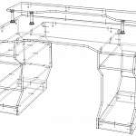 Чертеж Геймерский стол Берри 2 BMS
