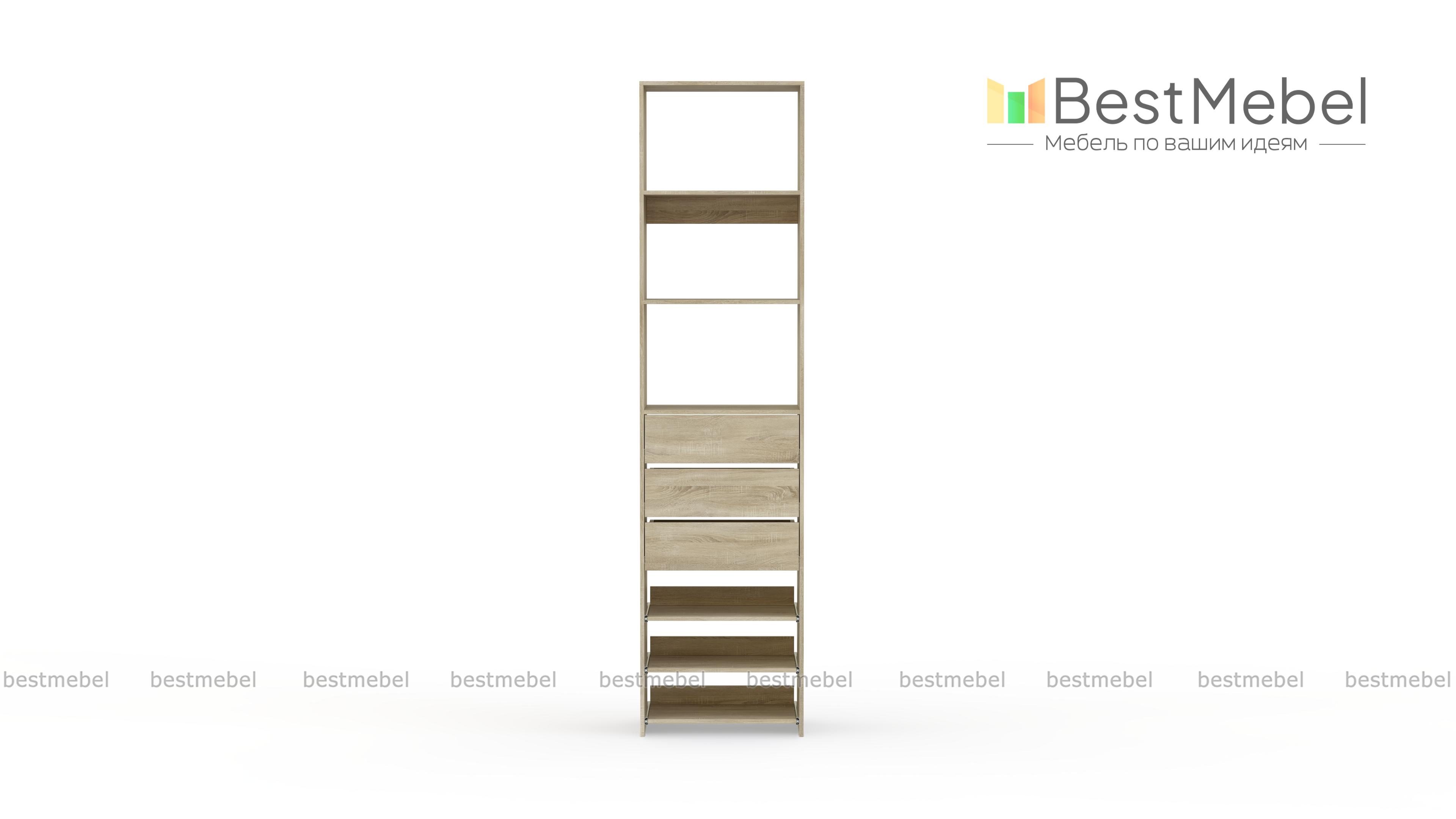 Стеллаж для одежды Мирта 77 BMS - Фото