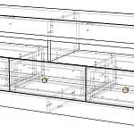 Чертеж Тумба под TV Cseno 2 BMS
