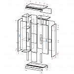 Схема сборки Шкаф-купе Эдем-3 BMS