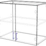 Шкаф навесной Тоник 2 двери BMS