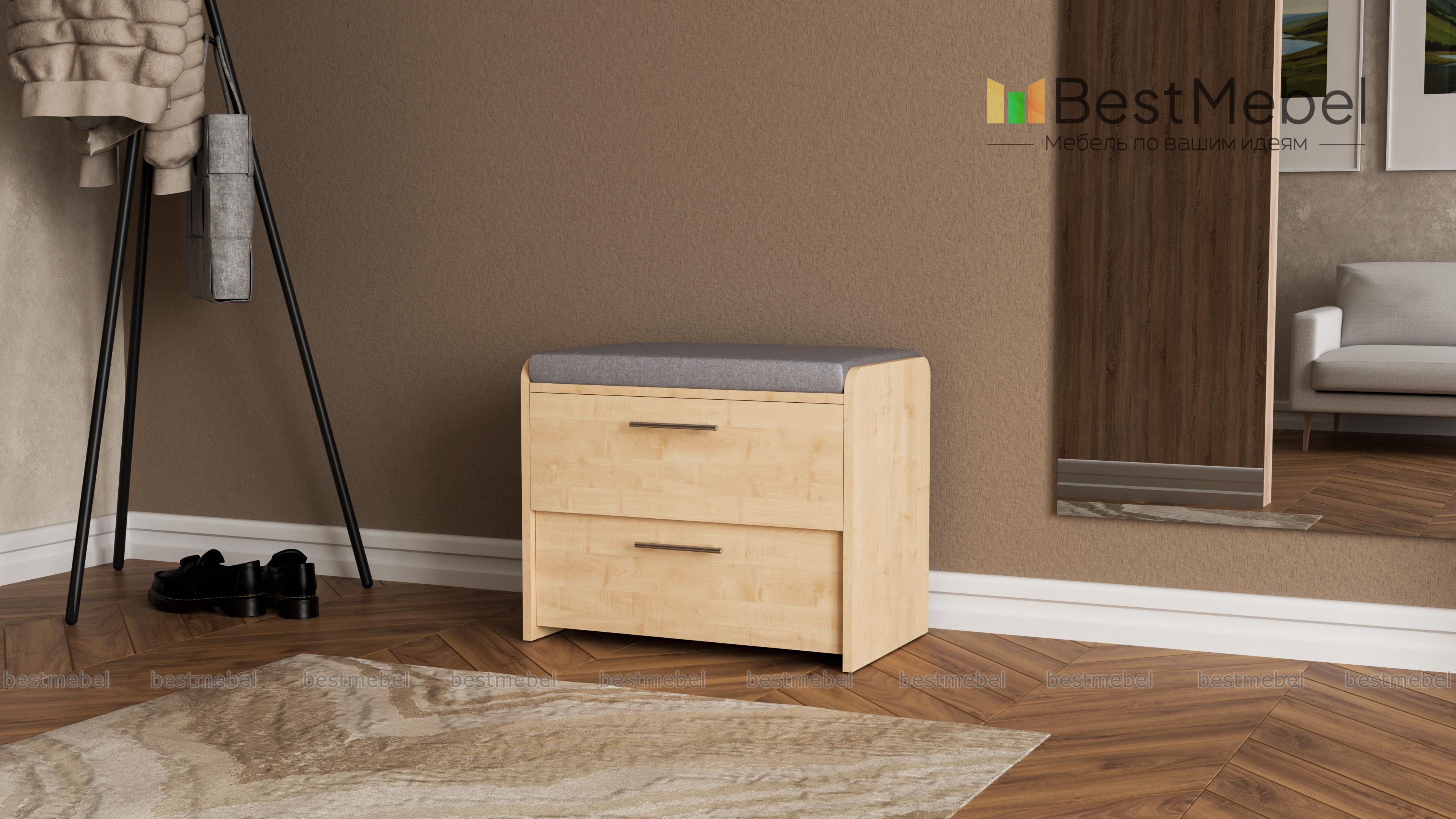 Тумба для обуви с сиденьем ПИК-06 BMS - Фото