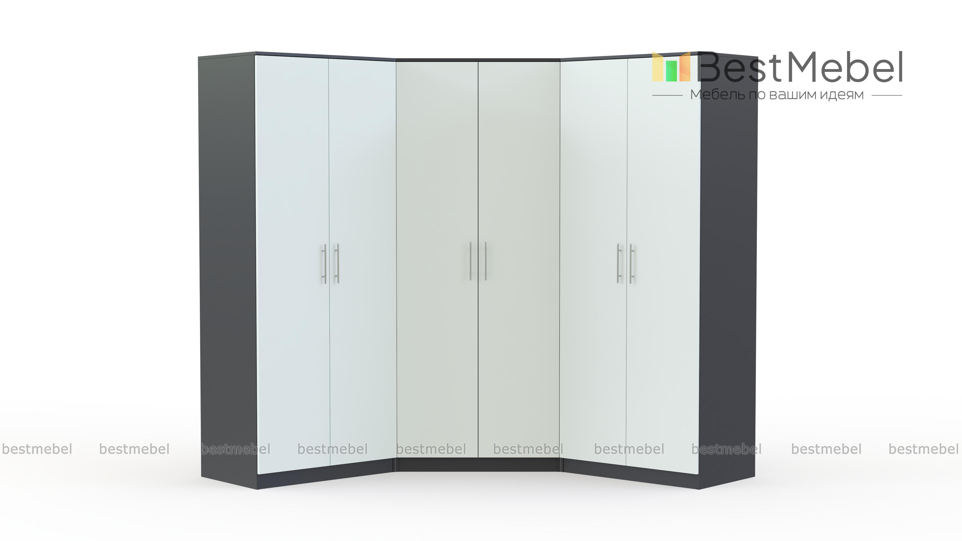 Шкаф угловой Глянец 21 BMS - Фото