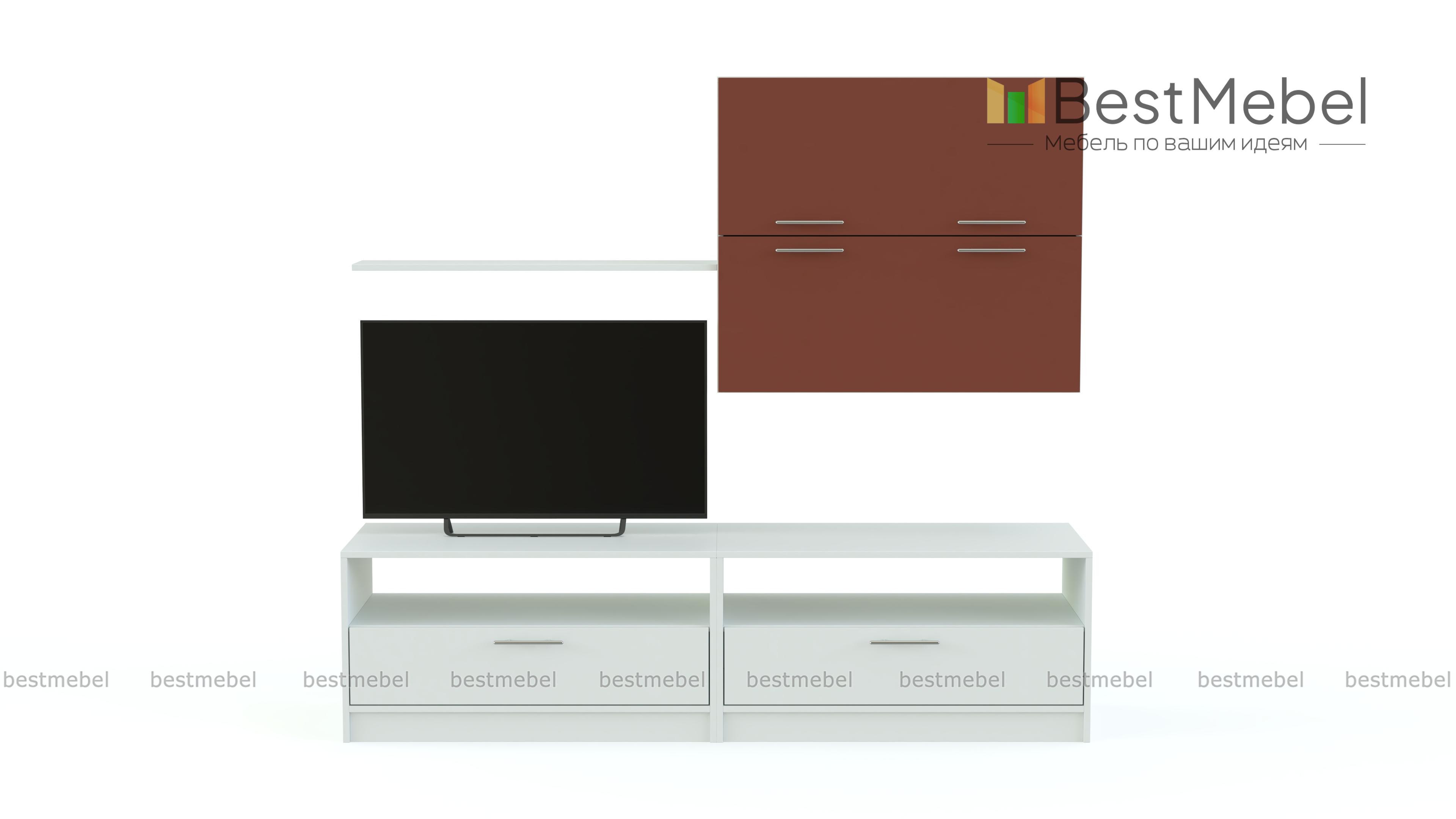 Стенка Глянец-45 МДФ BMS - Фото