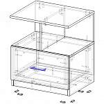 Чертеж Прикроватная тумба Ристо 5 BMS